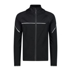 Kurtka turystyczna z odpinanymi rękawami CMP. Czarne kurtki męskie CMP, m, bez wzorów, z softshellu, bez kaptura. W wyprzedaży za 310.00 zł.