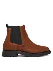 Tommy Hilfiger Sztyblety Comfort Lwt FM0FM05592 Brązowy. Brązowe sztyblety męskie Tommy Hilfiger, ze skóry, bez zapięcia. Za 449.99 zł.