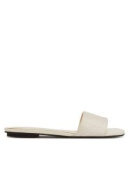 Calvin Klein Klapki Flat Slide Jacq HW0HW02388 Écru. Klapki damskie CALVIN KLEIN, bez wzorów, z materiału, bez obcasa. Za 299.99 zł.