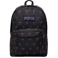 Plecak sportowo-turystyczny dla dorosłych Superbreak Backpack pojemność 26 L. Czarne plecaki damskie JanSport, bez wzorów, sportowe. Za 139.99 zł.