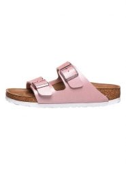 Birkenstock Klapki "Arizona" w kolorze jasnoróżowym rozmiar: 36. Różowe klapki damskie Birkenstock, bez wzorów, bez obcasa. Za 135.17 zł.