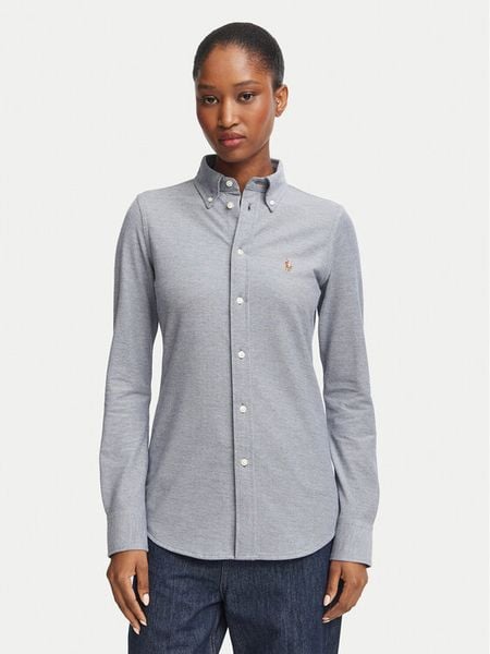 Polo Ralph Lauren Koszula 211924258504 Granatowy Slim Fit. Niebieskie koszule damskie Polo Ralph Lauren, s, bez wzorów, z bawełny, bez kołnierzyka, bez ramiączek. Za 769.99 zł.