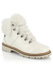 Kimberfeel Botki "Vicky" w kolorze białym rozmiar: 38. Białe botki damskie Kimberfeel, z materiału, bez obcasa, bez zapięcia. Za 491.99 zł.