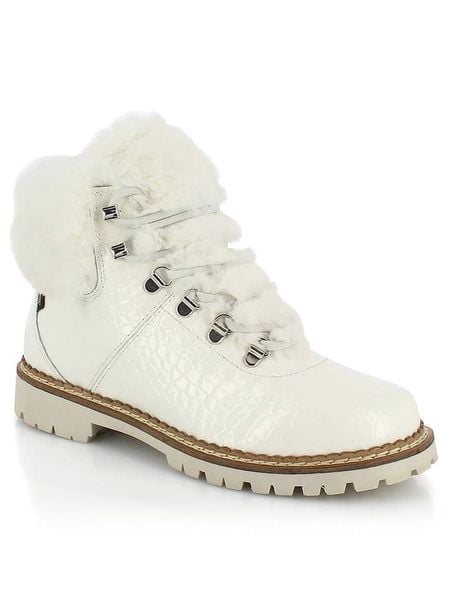 Kimberfeel Botki "Vicky" w kolorze białym rozmiar: 38. Białe botki damskie Kimberfeel, z materiału, bez obcasa, bez zapięcia. Za 501.57 zł.