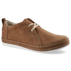 Brązowe Półbuty Nagaba Damskie Wygodne Obuwie. Brązowe półbuty damskie Nagaba, z aplikacjami, z nubiku, bez obcasa, na platformie. Za 279.00 zł.