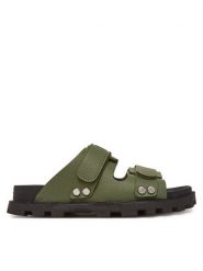 Hunter Klapki HFRU0004251 Zielony. Zielone klapki damskie Hunter, bez wzorów, z tworzywa sztucznego, bez obcasa. Za 199.99 zł.