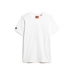 T-shirt z wypukłym logo Superdry. Białe t-shirty męskie Superdry., m, bez wzorów, bez kołnierzyka. W wyprzedaży za 141.50 zł.