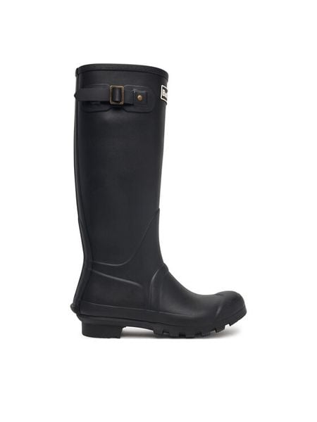 Barbour Kalosze Bede Tall Welly LRF0043BK11 Czarny. Czarne kalosze damskie Barbour, bez wzorów, z syntetyku. Za 464.99 zł.