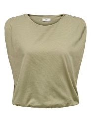 JDY Top w kolorze khaki rozmiar: XL. Brązowe topy damskie JDY, xl, bez wzorów, z bawełny, bez kołnierzyka. Za 74.63 zł.