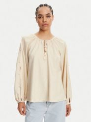 TWINSET Bluzka 251LM2QFF Beżowy Regular Fit. Brązowe bluzki damskie Twinset, xs, bez wzorów, z wiskozy, bez ramiączek. Za 549.99 zł.