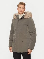 Geox Parka Sandford M4628F T3148 F3269 Zielony Regular Fit. Zielone parki męskie Geox, m, bez wzorów, z syntetyku. Za 679.99 zł.