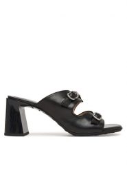 Hispanitas Klapki HV264803 C008 Czarny. Czarne klapki damskie Hispanitas, bez wzorów, z materiału, bez obcasa. Za 609.99 zł.