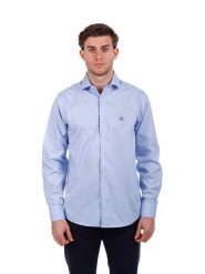 The Time of Bocha Koszula w kolorze błękitnym rozmiar: M. Niebieskie koszule męskie The Time of Bocha, m, bez wzorów, z bawełny, bez kołnierzyka, bez ramiączek. Za 140.95 zł.