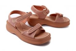 AZALEIA 18451 VERA THERAPY PAP AD AG360 BROWN, sandały damskie. Brązowe sandały damskie Azaleia, bez wzorów, bez obcasa. Za 167.92 zł.