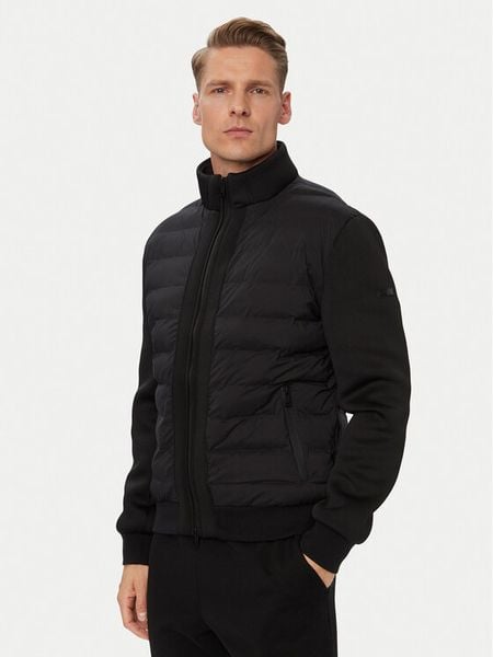 Guess Kurtka przejściowa Z6YL09 W3515 Czarny Regular Fit. Czarne kurtki męskie Guess, m, z aplikacjami, z syntetyku, bez kaptura. Za 694.99 zł.