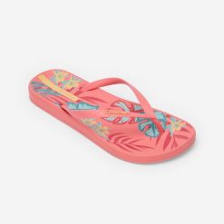 Japonki damskie Ipanema Anatomic Tema. Czerwone klapki damskie Ipanema, bez wzorów, z gumy, bez obcasa. Za 99.99 zł.