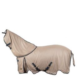 Koszulka na muchy i osłona szyi dla koni BR Equitation Combo Classic. Brązowe t-shirty damskie BR, s, z aplikacjami, z materiału, bez kołnierzyka. Za 311.20 zł.