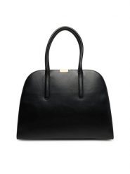 Tommy Hilfiger Torebka Iconic Leather Tote AW0AW18206 Czarny. Czarne torebki klasyczne damskie Tommy Hilfiger, bez wzorów, ze skóry, bez dodatków. Za 979.99 zł.