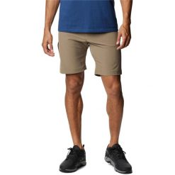 Szorty męskie Columbia Outdoor Elements 5 Pkt. Brązowe szorty męskie Columbia, z elastanu, bez kołnierzyka. Za 305.00 zł.