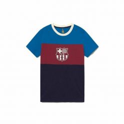 Koszulka piłkarska męska z krótkim rękawem F.C. Barcelona Niebieski. Niebieskie t-shirty sportowe męskie FC Barcelona, m, bez ramiączek, do piłki nożnej. Za 114.30 zł.