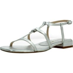 Sandały UNISA CARENA LMT Srebrny. Szare obuwie trekkingowe damskie Unisa, bez wzorów, ze skóry, bez obcasa. Za 457.99 zł.