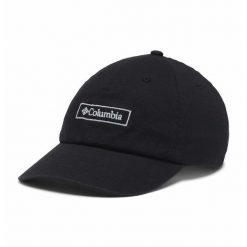 Czapka z daszkiem męska Columbia Logo Dad Cap. Czarne czapki męskie Columbia, bez wzorów, z bawełny, sportowe. Za 139.00 zł.