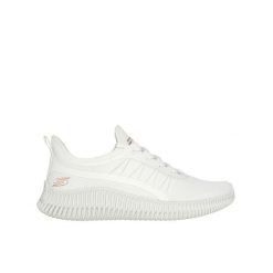 Buty Sportowe Damskie Skechers Bobs Geo New Aesthetics. Białe buty sportowe na co dzień damskie Skechers, bez wzorów, trekkingowe. Za 219.99 zł.