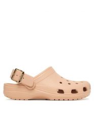Crocs Klapki Classic Metallic Buckle Clog 213543 Różowy. Czerwone klapki damskie Crocs, bez wzorów, z tworzywa sztucznego, bez obcasa. Za 259.99 zł.