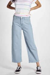 LEE WIDE LEG DAMSKIE SPODNIE JEANSOWE L30SEZNG 112106618. Spodnie materiałowe damskie Lee, bez wzorów, z jeansu. Za 199.99 zł.
