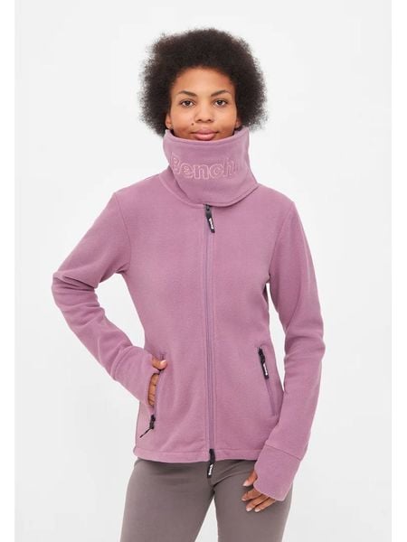 Bench Kurtka polarowa "Tinsel" w kolorze fioletowym rozmiar: 40. Różowe kurtki damskie Bench, bez wzorów, z polaru, bez kaptura. Za 196.70 zł.