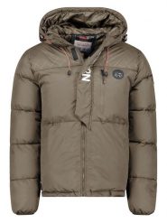 Geographical Norway Kurtka zimowa "Betincelle" w kolorze khaki rozmiar: S. Brązowe kurtki męskie Geographical Norway, na zimę, s, bez wzorów, bez kaptura. Za 310.38 zł.