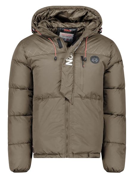 Geographical Norway Kurtka zimowa "Betincelle" w kolorze khaki rozmiar: S. Brązowe kurtki męskie Geographical Norway, na zimę, s, bez wzorów, bez kaptura. Za 310.38 zł.