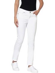 Heine Dżinsy - Slim fit - w kolorze białym rozmiar: 34. Białe jeansy damskie Heine. Za 109.78 zł.