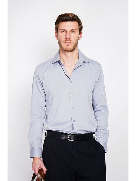 William de Faye Koszula w kolorze jasnoszarym rozmiar: 52. Szare koszule męskie William De Faye, bez wzorów, bez kołnierzyka, bez ramiączek. Za 130.99 zł.