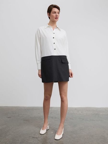 BGN Sukienka w kolorze biało-czarnym rozmiar: 36. Białe sukienki damskie BGN, na co dzień, bez wzorów, bez kołnierzyka, bez ramiączek, mini, proste. Za 165.31 zł.