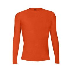Koszulka z długim rękawem Pro Compression Adults Men Round Neck Undershirt. Brązowe bluzki sportowe damskie BADGER SPORT, m, bez wzorów, bez ramiączek. Za 215.95 zł.