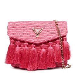 Torebka Guess. Czerwone torebki klasyczne damskie Guess, z aplikacjami, bez dodatków. Za 229.99 zł.