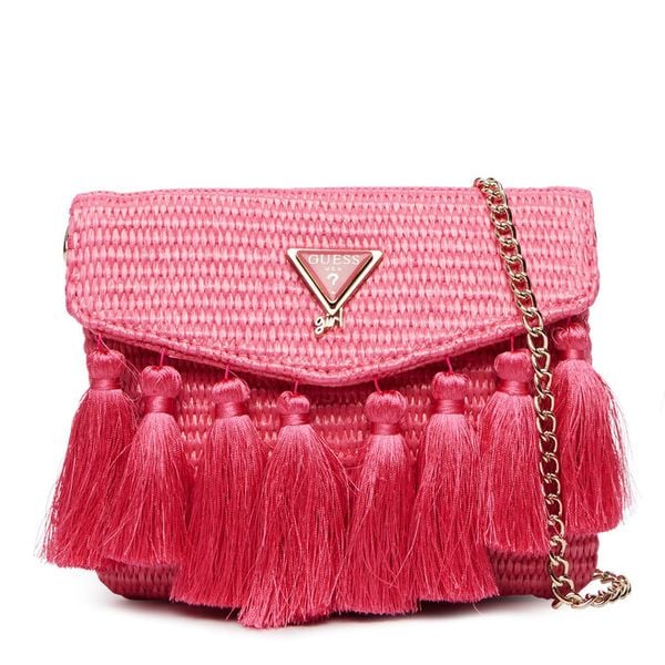 Torebka Guess. Czerwone torebki klasyczne damskie Guess, z aplikacjami, bez dodatków. Za 229.99 zł.