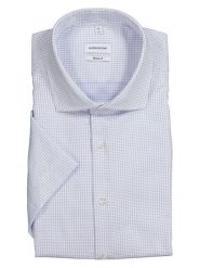 Seidensticker Koszula w kolorze błękitnym rozmiar: 45. Niebieskie koszule męskie Seidensticker, bez wzorów, z bawełny, bez kołnierzyka, bez ramiączek. Za 113.36 zł.