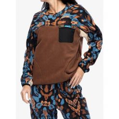 Bluza polarowa damska Kavu Kelowna. Brązowe bluzy bez kaptura damskie KAVU, m, z polaru. Za 260.99 zł.