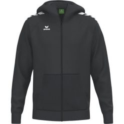 Czarna kurtka z kapturem Erima Cmpt Wings. Czarne kurtki damskie 575 FACTORY, m, bez wzorów, z materiału, z kapturem. Za 262.30 zł.