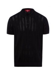 Finshley & Harding London koszulka polo z dzianiny Mężczyźni Bawełna niebieski|czarny, S. Czarne koszulki polo męskie Finshley & Harding London, m, bez wzorów, z bawełny, bez ramiączek. Za 139.95 zł.