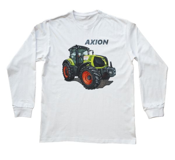 Claas — bluzka z długim rękawem (Rozmiar: XL (dorosła); Kolor koszulki: biały; Rodzaj nadruku: Claas). Białe bluzki damskie nikiniki, s, bez wzorów, z bawełny, bez kołnierzyka, bez ramiączek. Za 89.00 zł.