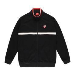Bluza męska PROSTO Tracktop Icool. Czarne bluzy sportowe męskie Prosto., bez wzorów, z bawełny, sportowe, bez kołnierzyka, bez ramiączek. Za 219.99 zł.