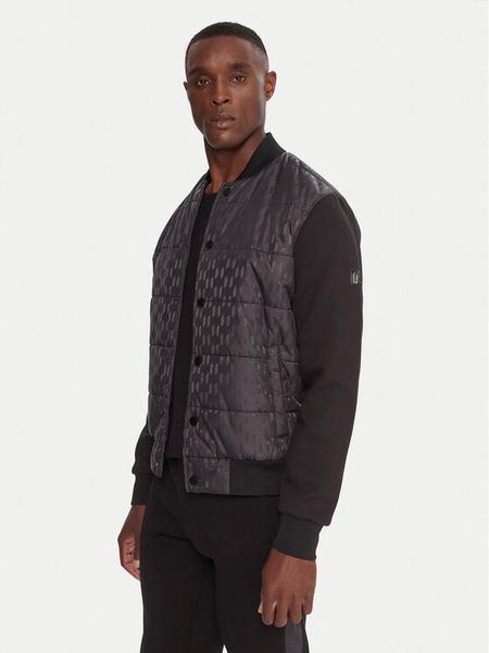KARL LAGERFELD Kurtka bomber 505064554504 Czarny Regular Fit. Czarne kurtki męskie Karl Lagerfeld, l, bez wzorów, z syntetyku, bez kaptura. Za 1,099.99 zł.