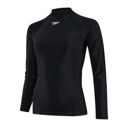 Koszulka długi rękaw do pływania damska Speedo Rashguard. Białe t-shirty damskie Speedo, l, bez wzorów, z elastanu, bez kołnierzyka. Za 141.98 zł.
