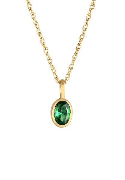 Elli Ladies Statement Elegant with Emerald Green Zirconia Stone in 925 Sterling Silver Gold Plated Naszyjniki 1 ct Damski. Szare naszyjniki damskie Elli, pozłacane. Za 283.99 zł.