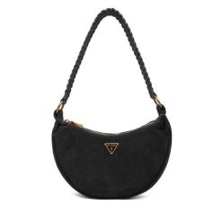 Torebka Guess. Czarne torebki klasyczne damskie Guess, z aplikacjami, bez dodatków. Za 439.99 zł.