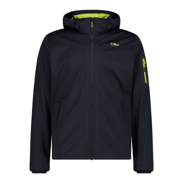 Kurtka turystyczna z kapturem CMP. Czarne kurtki męskie CMP, xl, bez wzorów, z softshellu, sportowe, z kapturem. Za 403.05 zł.