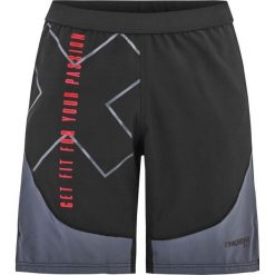 Spodenki treningowe męskie THORN FIT SWAT 2.0 Logo. Czarne szorty męskie Thorn Fit, z tkaniny, bez kołnierzyka. Za 125.30 zł.